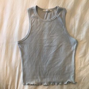✨2/$15, 3/$20✨NWOT baby blue ribbed tank top